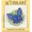 Tiddlers Mini Cross Stitch Kit - Blue Butterfly